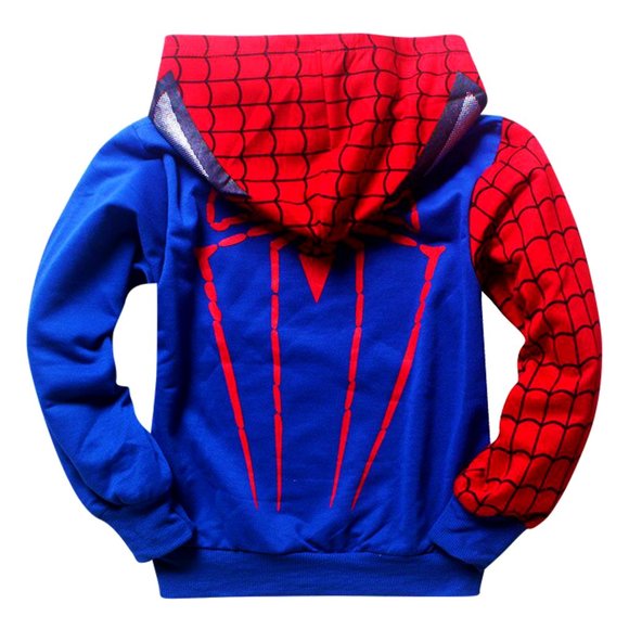KIDS SPIDERMAN BLUE HOODIE and PANTS SET. - Picture 10 of 14